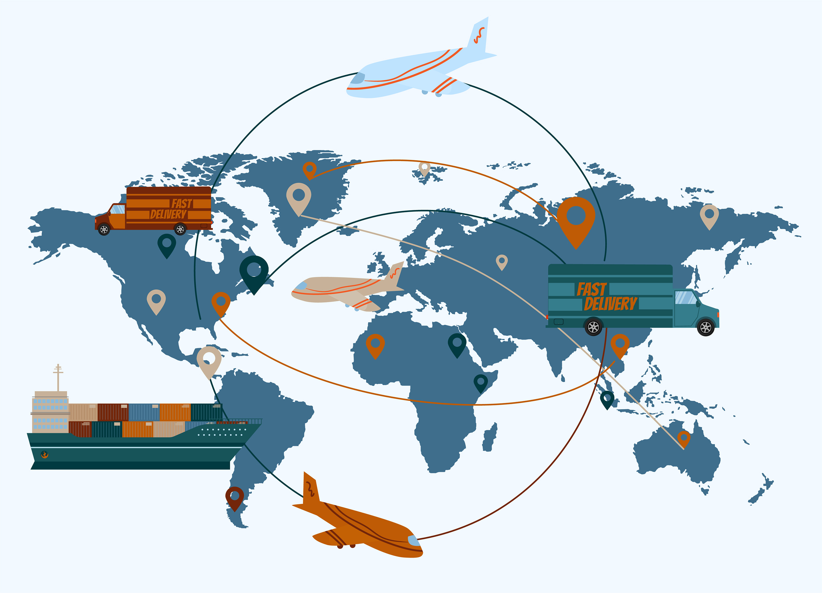 Logistics coordination and global supply chain management